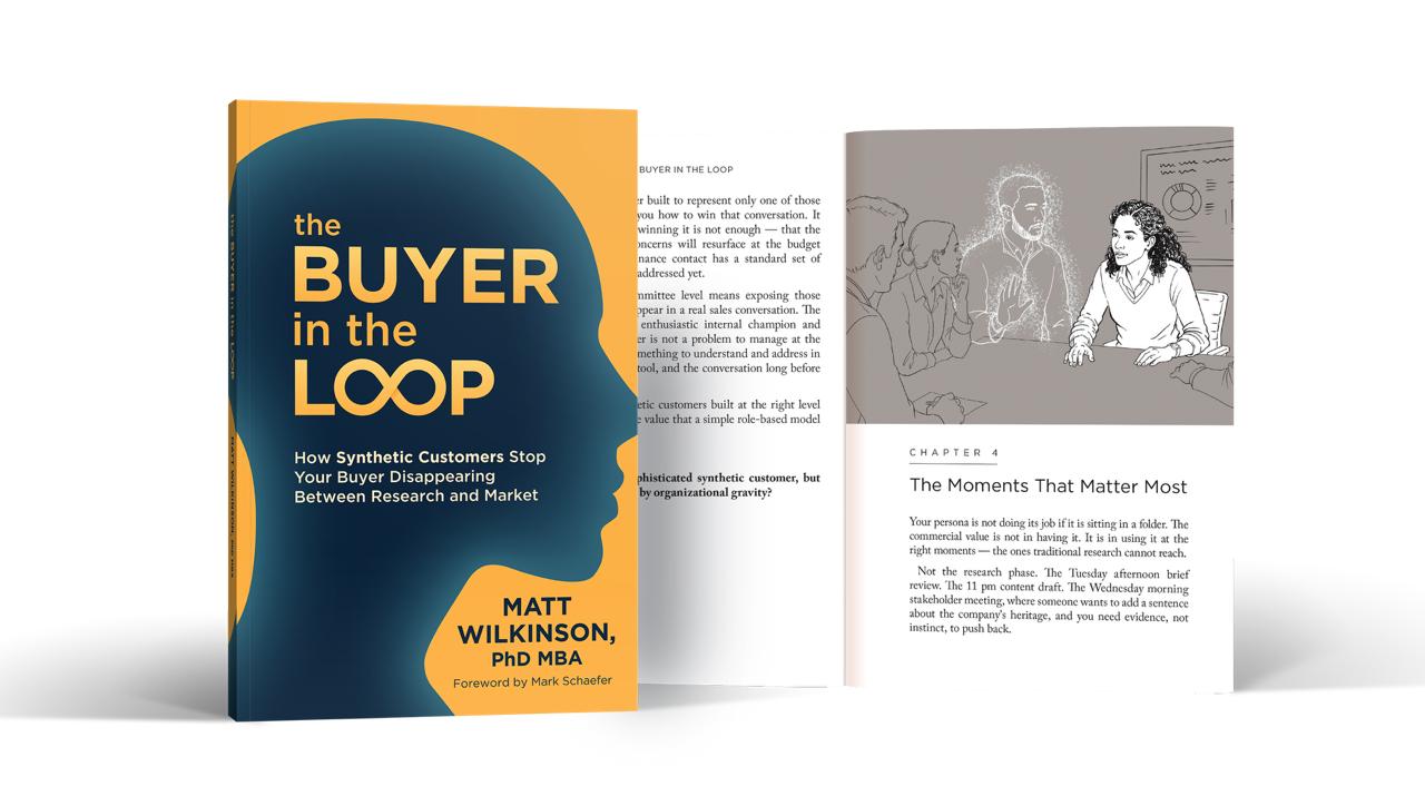 The Buyer in the Loop by Matt Wilkinson, open at chapter 4